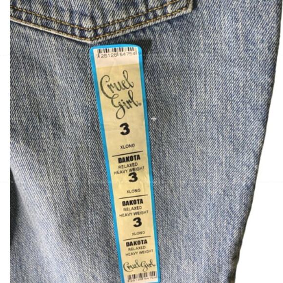Cruel Girl Dakota Jeans Womens 3 Relaxed Straight Mid Wash Casual Streetwear NWT - Picture 9 of 10